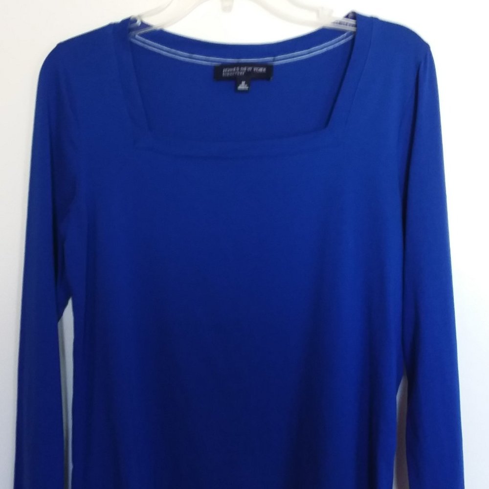 Jones New York Signature Royal Blue Womens size medium top